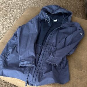 Women’s Columbia XL Navy Hooded Jacket